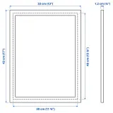 IKEA FISKBO (ИКЕА ФИСКБО) — Рамка, светлый серо-зеленый 30x40 см — фото 5