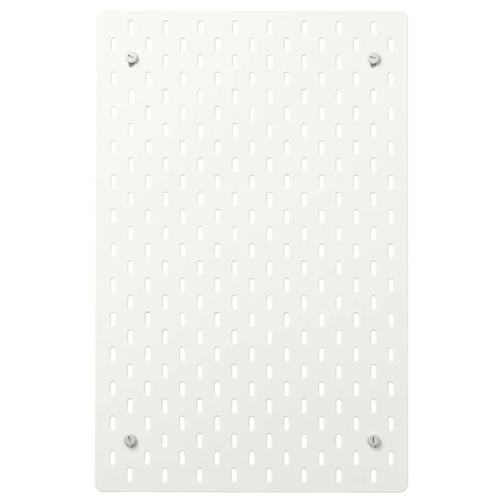 IKEA SKÅDIS (ИКЕА СКОДИС) — Перфорированная панель, белая 36x56 см