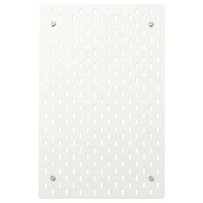 IKEA SKÅDIS (ИКЕА СКОДИС) — Перфорированная панель, белая 36x56 см