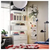IKEA SKÅDIS (ИКЕА СКОДИС) — Перфорированная панель, белая 36x56 см — фото 6