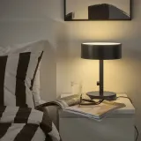 IKEA NYMÅNE (ИКЕА НИМОНЕ) — Лампа настольная, антрацит 33 см — фото 2