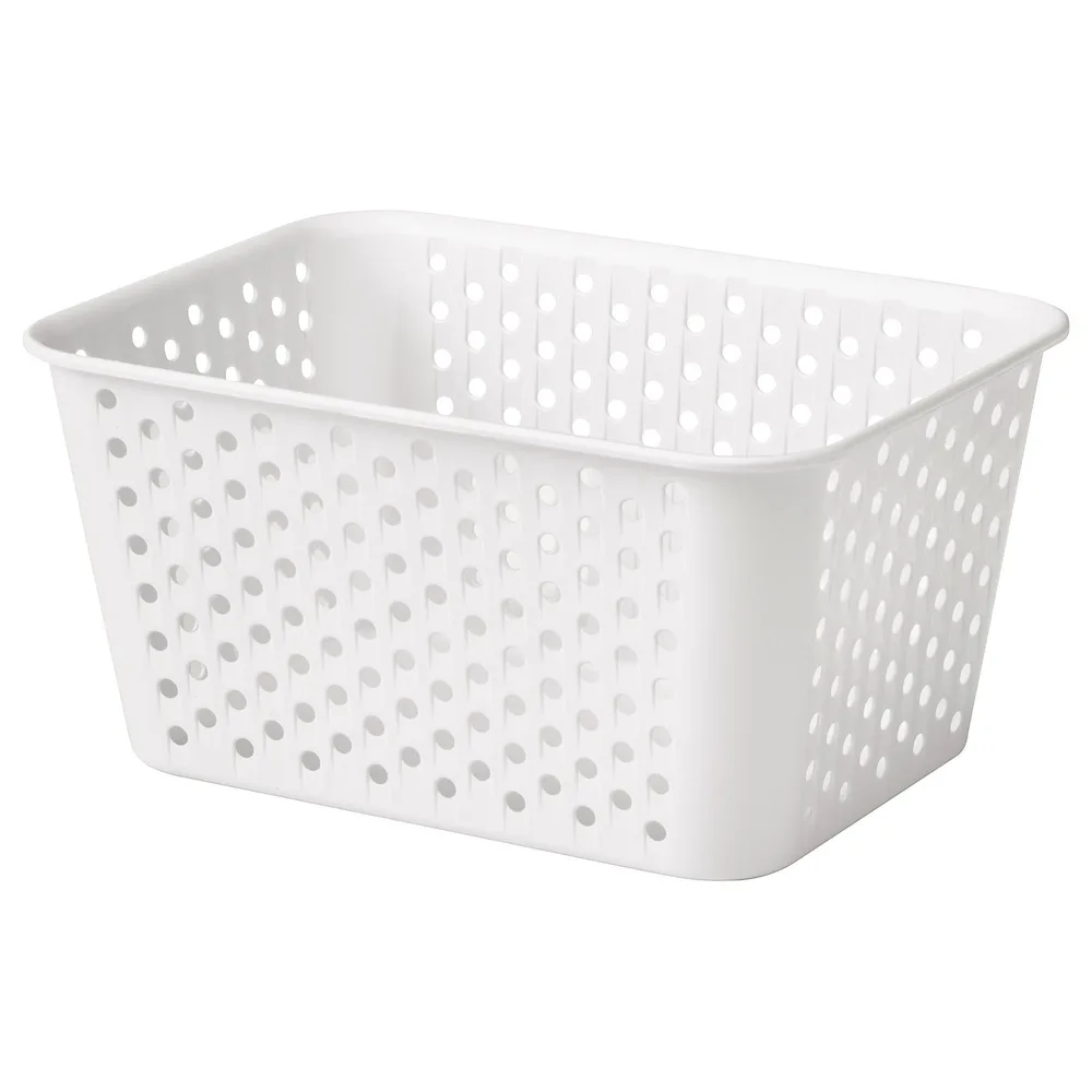 IKEA PLOGSVÄNG (ИКЕА ПЛОГСВЭНГ) — Контейнер, белый 15х20х10 см