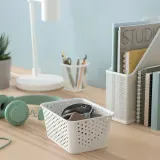 IKEA PLOGSVÄNG (ИКЕА ПЛОГСВЭНГ) — Контейнер, белый 15х20х10 см — фото 2