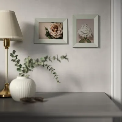 IKEA PLOMMONTRÄD (ИКЕА ПЛОММОНТРЭД) — Рамка, бледный серо-зелёный 13х18 см