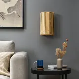 IKEA VARPTROSS (ИКЕА ВАРПТРОСС) — Лампа настенная, стационарное подключение, бамбук 30 см — фото 3