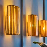 IKEA VARPTROSS (ИКЕА ВАРПТРОСС) — Лампа настенная, стационарное подключение, бамбук 30 см — фото 4