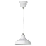 IKEA SKIVTOFS (ИКЕА СКИВТОФС) — Подвесной светильник, кремовый/керамика 24 см — фото 1