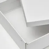 IKEA FJÄDERHARV (ИКЕА ФЙЭДЕРХАРВ) — Коробка с крышкой, белый 25х35х8 см — фото 6