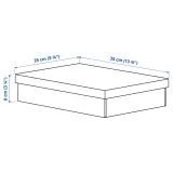 IKEA FJÄDERHARV (ИКЕА ФЙЭДЕРХАРВ) — Коробка с крышкой, белый 25х35х8 см — фото 7