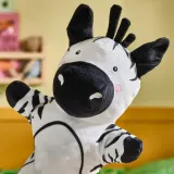 IKEA NATTHÄGER (ИКЕА НАТТХЭГЕР) — Набор из 3 кукол-перчаток, крокодил зебра/тигр многоцветный — фото 3