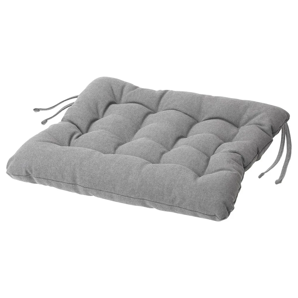 IKEA VIPPÄRT (ИКЕА ВИППЭРТ) — Подушка на стул, тёмно-серый 38x38x6,5 см