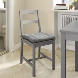 IKEA VIPPÄRT (ИКЕА ВИППЭРТ) — Подушка на стул, тёмно-серый 38x38x6,5 см — фото 3