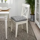 IKEA VIPPÄRT (ИКЕА ВИППЭРТ) — Подушка на стул, тёмно-серый 38x38x6,5 см — фото 6