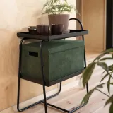 IKEA GJÄTTA (ИКЕА ГЙЭТТА) — Коробка с крышкой, бархат тёмно-зелёный 25x35x20 см — фото 4