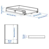 IKEA KNIVSHULT (ИКЕА КНИВСХУЛТ) — Ящик, низкий, тёмно-серый 40x60 см — фото 5