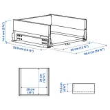 IKEA KNIVSHULT (ИКЕА КНИВСХУЛТ) — Ящик, средний, тёмно-серый 40x37 см — фото 5