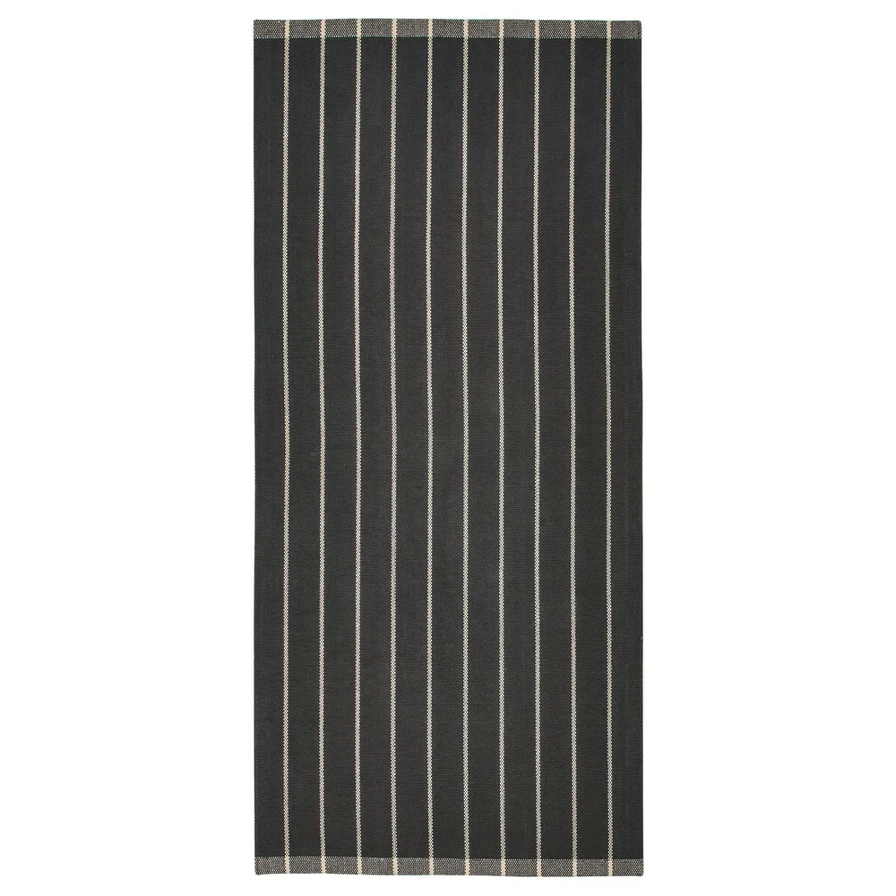 IKEA RIDSTIG (ИКЕА РИДСТИГ) — Ковёр безворсовый, серый/кремовый 80x180 см