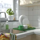 IKEA RINNIG (ИКЕА РИННИГ) — Сушилка для посуды, двусторонняя, зелёный 40x31 см — фото 3