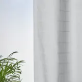IKEA MÄSTERROT (ИКЕА МЭСТЕРРОТ) — Гардины, 2 шт., белый/клетка на шторной ленте 145x300 см — фото 3