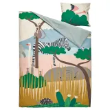 IKEA SANDLÖPARE (ИКЕА САНДЛЁПАРЕ) — Пододеяльник и наволочка, разноцветный/саванна 150x200/50x60 см — фото 2