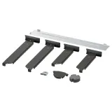 IKEA UTRUSTA (ИКЕА УТРУСТА) — Монтажный комплект для функции выдвижения, чёрно-серый — фото 1
