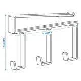 IKEA PÅLYCKE (ИКЕА ПОЛИКЕ) — Крючок на защёлке, антрацит — фото 6