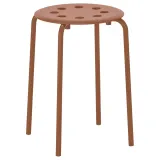IKEA MARIUS (ИКЕА МАРИУС) — Табурет, красно-коричневый 45 см — фото 1
