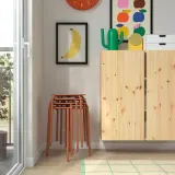 IKEA MARIUS (ИКЕА МАРИУС) — Табурет, красно-коричневый 45 см — фото 3