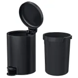 IKEA GANSJÖN (ИКЕА ГАНШЁН) — Мусорная корзина, чёрная 3 л — фото 2