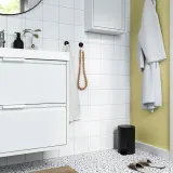 IKEA GANSJÖN (ИКЕА ГАНШЁН) — Мусорная корзина, чёрная 3 л — фото 3