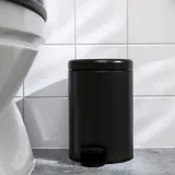 IKEA GANSJÖN (ИКЕА ГАНШЁН) — Мусорная корзина, чёрная 3 л — фото 4