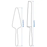IKEA TILLAGD (ИКЕА ТИЛЛАГД) — Комплект для подачи блюд, 2 предмета, цвет латуни — фото 5