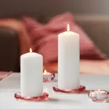 IKEA BLADFÅGEL (ИКЕА БЛАДФОГЕЛ) — Подставка под свечу, розовая 11 см — фото 2