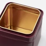 IKEA BLOMNING (ИКЕА БЛОМНИНГ) — Банка с крышкой, коричнево-красный/розовый для кофе/чая 10x10x10 см — фото 5
