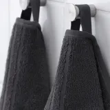 IKEA VÅGSJÖN (ИКЕА ВОГШЁН) — Банное полотенце, тёмно-серый 70x140 см — фото 3