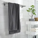 IKEA VÅGSJÖN (ИКЕА ВОГШЁН) — Банное полотенце, тёмно-серый 70x140 см — фото 4