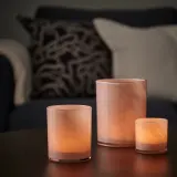 IKEA VINDSTILLA (ИКЕА ВИНДСТИЛЛА) — Подсвечник, бежевый 11 см — фото 2
