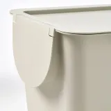 IKEA TRÖSKNING (ИКЕА ТРЁСКНИНГ) — Контейнер для мусора с крышкой, светло-бежевый 12 л — фото 6