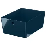IKEA KUGGIS (ИКЕА КУГГИС) — Контейнер, чёрно-синий 26x35x15 см — фото 1