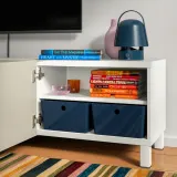 IKEA KUGGIS (ИКЕА КУГГИС) — Контейнер, чёрно-синий 26x35x15 см — фото 7