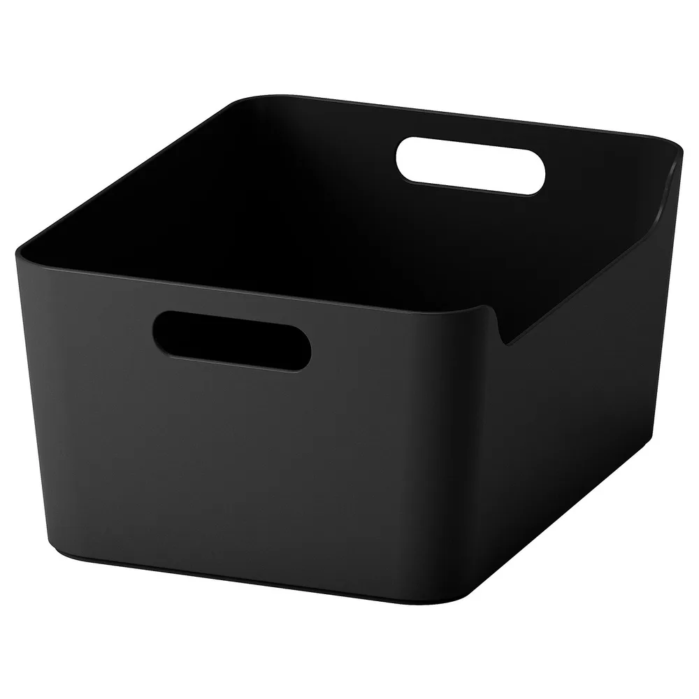 IKEA UPPDATERA (ИКЕА УППДАТЕРА) — Контейнер, антрацит 34x24 см