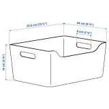 IKEA UPPDATERA (ИКЕА УППДАТЕРА) — Контейнер, антрацит 34x24 см — фото 7
