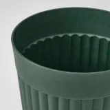 IKEA FRÄKENVÄXT (ИКЕА ФРЭКЕНВЭКСТ) — Кашпо для цветов, для дома/улицы, тёмно-зелёное 24 см — фото 5