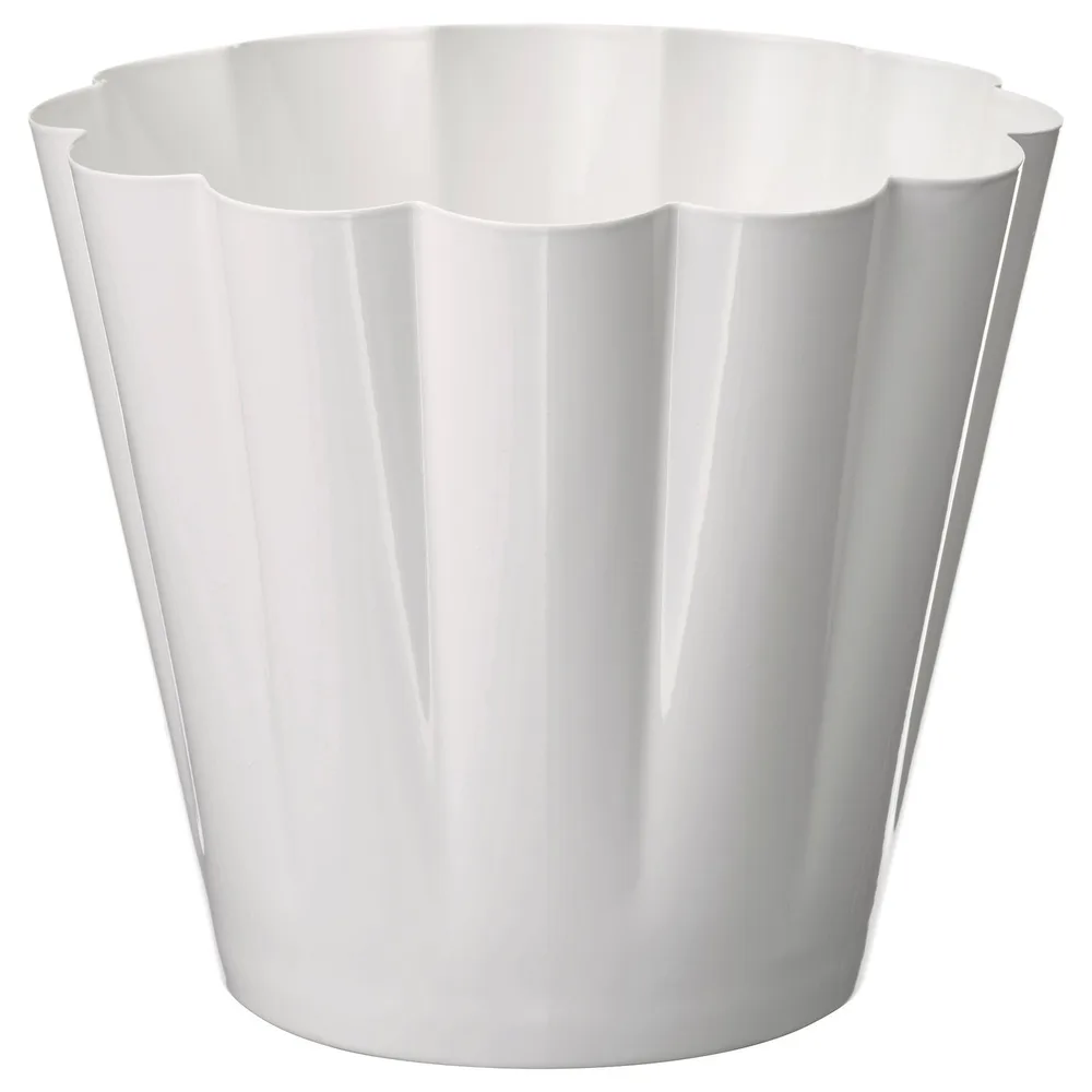 IKEA KVASTSPIREA (ИКЕА КВАСТСПИРЕА) — Кашпо для цветов, для дома/улицы, кремовое 12 см