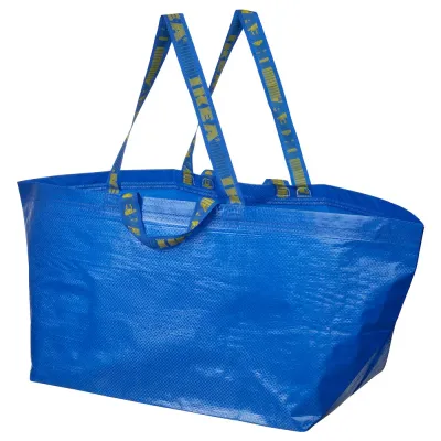 IKEA FRAKTA (ИКЕА ФРАКТА) — Большая сумка, синяя 55x37x35 см/71 л