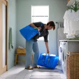 IKEA FRAKTA (ИКЕА ФРАКТА) — Большая сумка, синяя 55x37x35 см/71 л — фото 4