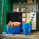 IKEA FRAKTA (ИКЕА ФРАКТА) — Большая сумка, синяя 55x37x35 см/71 л — фото 6