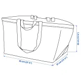 IKEA FRAKTA (ИКЕА ФРАКТА) — Большая сумка, синяя 55x37x35 см/71 л — фото 8
