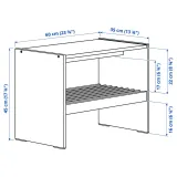 IKEA RAGGBERG (ИКЕА РАГГБЕРГ) — Скамья с полками для обуви, сосна 60x35x45 см — фото 6