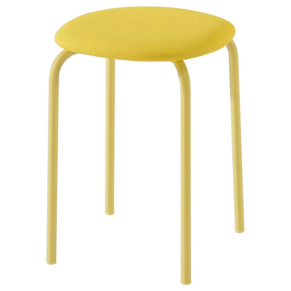 IKEA GULTARP (ИКЕА ГУЛТАРП) — Табурет, светло-жёлтый/Реммарн жёлтый